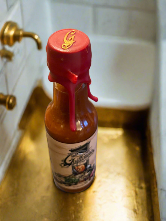 Special “Oligarch Edition” Hot Sauce Bottle ft. "Dear Leader Plump" (Wax-Dipped)